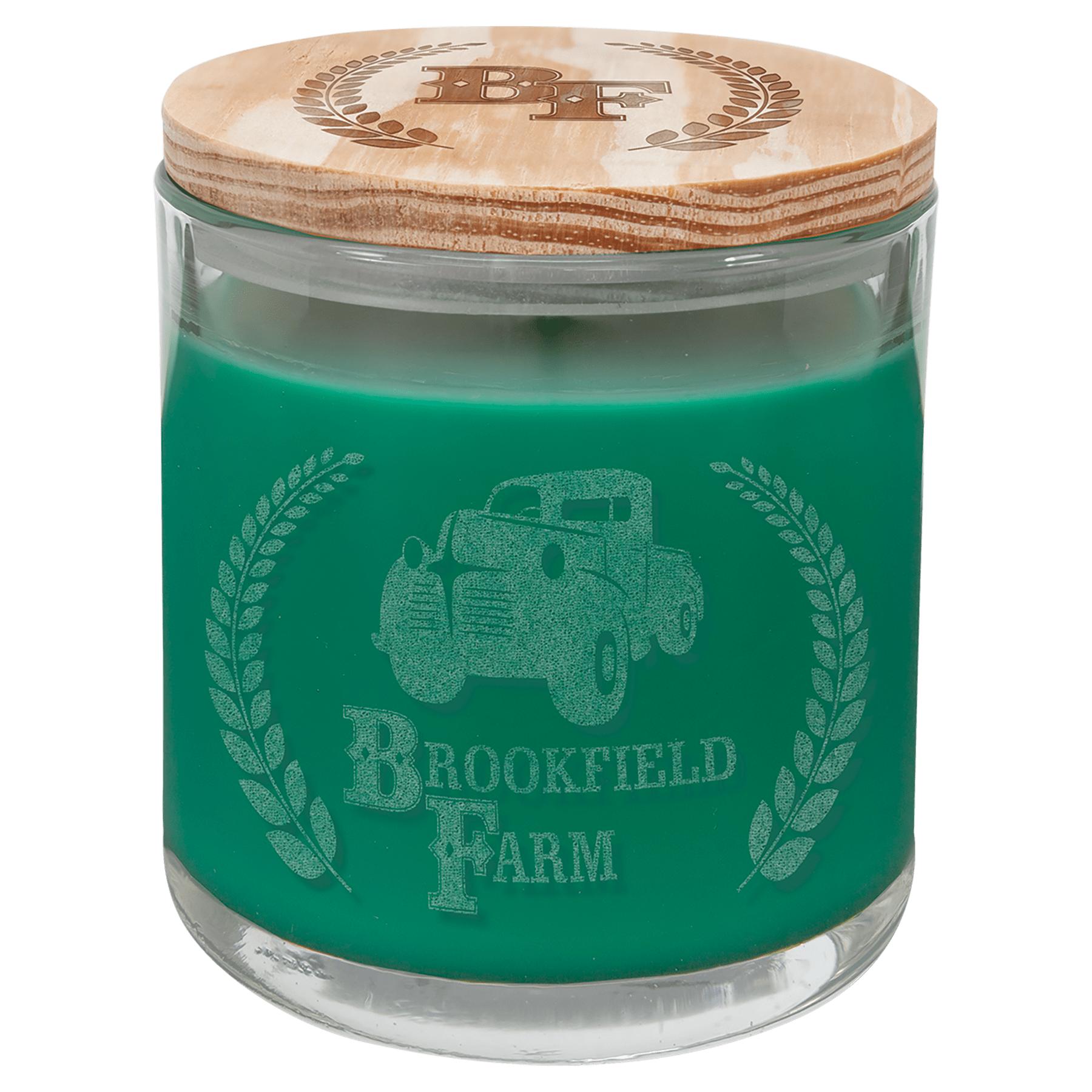 14 oz. Scented Candle in a Glass Holder with Wood Lid