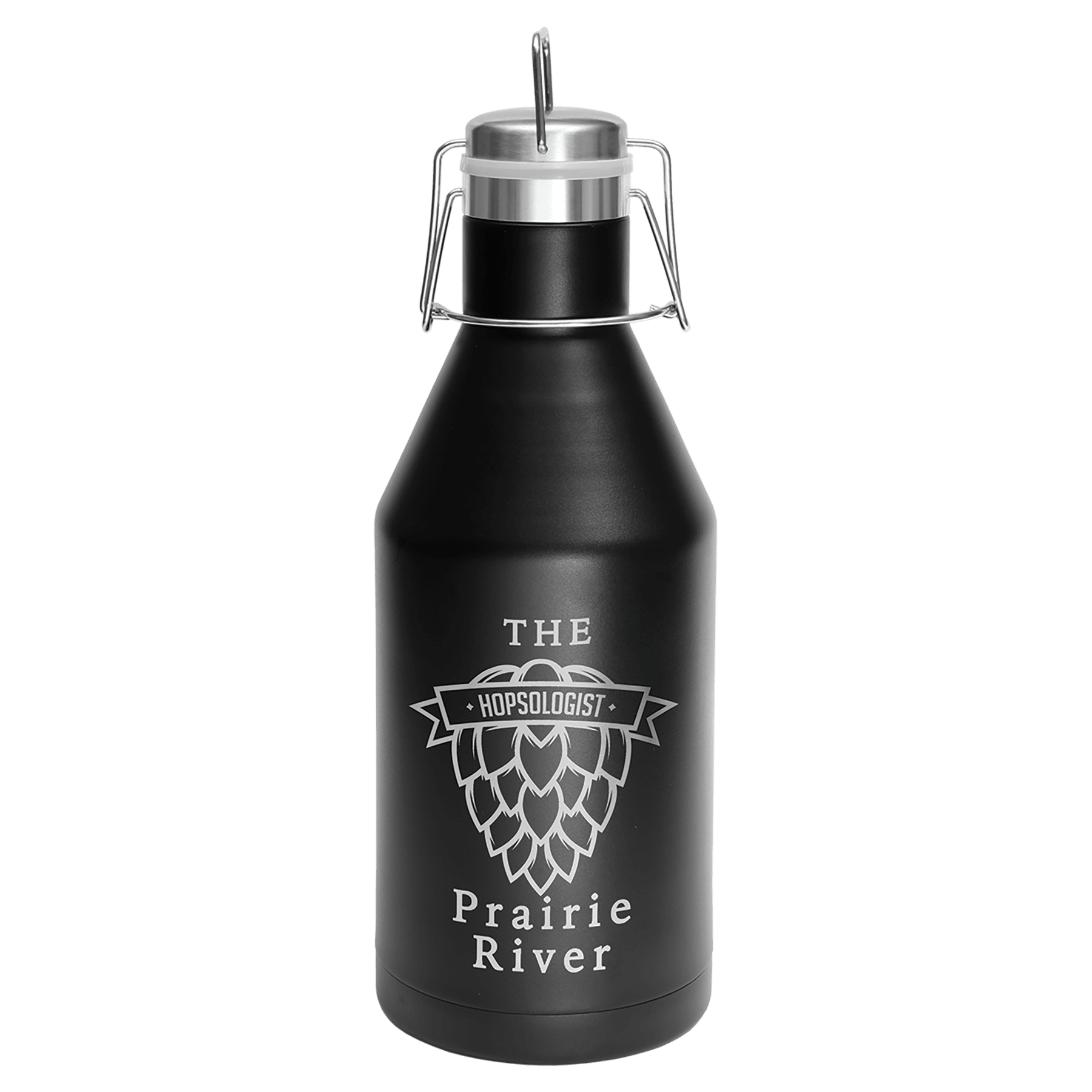 64 oz. Stainless Steel Vacuum Insulated Growler with Swing-Top Lid (18 Different Colors)