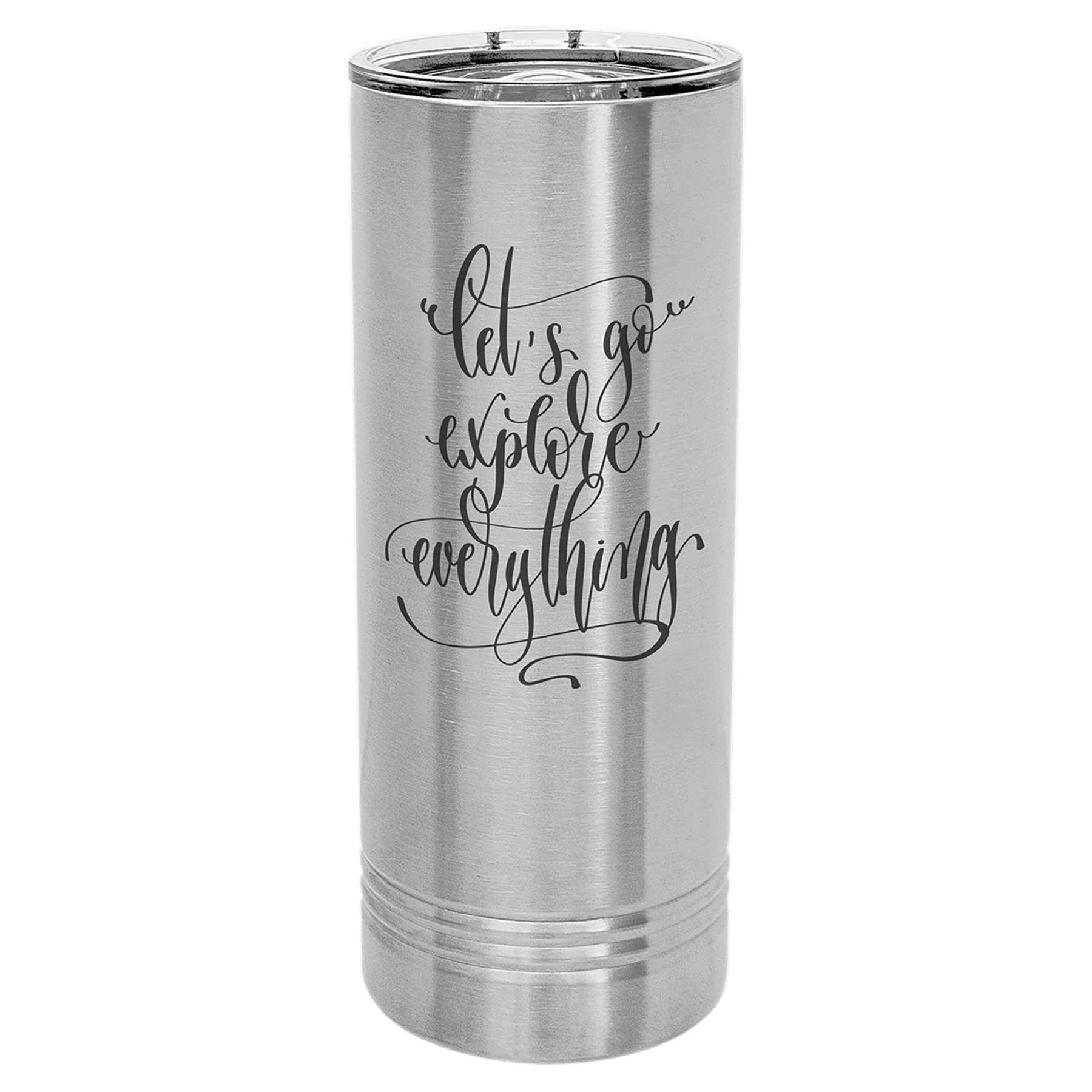 22 oz. Stainless Steel Skinny Tumbler with Slider Lid (18 Different Colors)