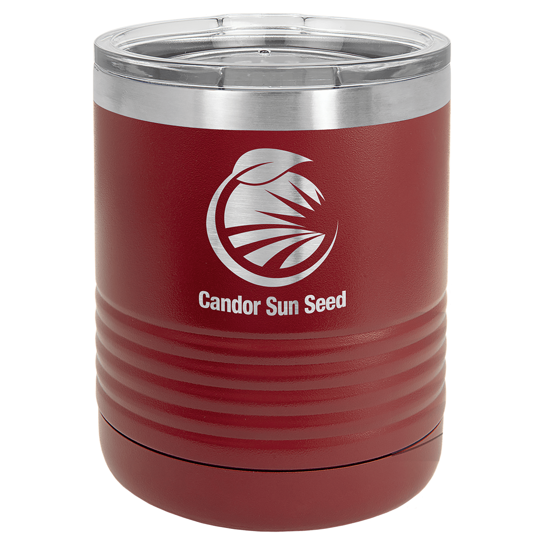 10 oz. Stainless Steel Vacuum Insulated Ringneck Tumbler with Clear Lid (18 Different Colors)