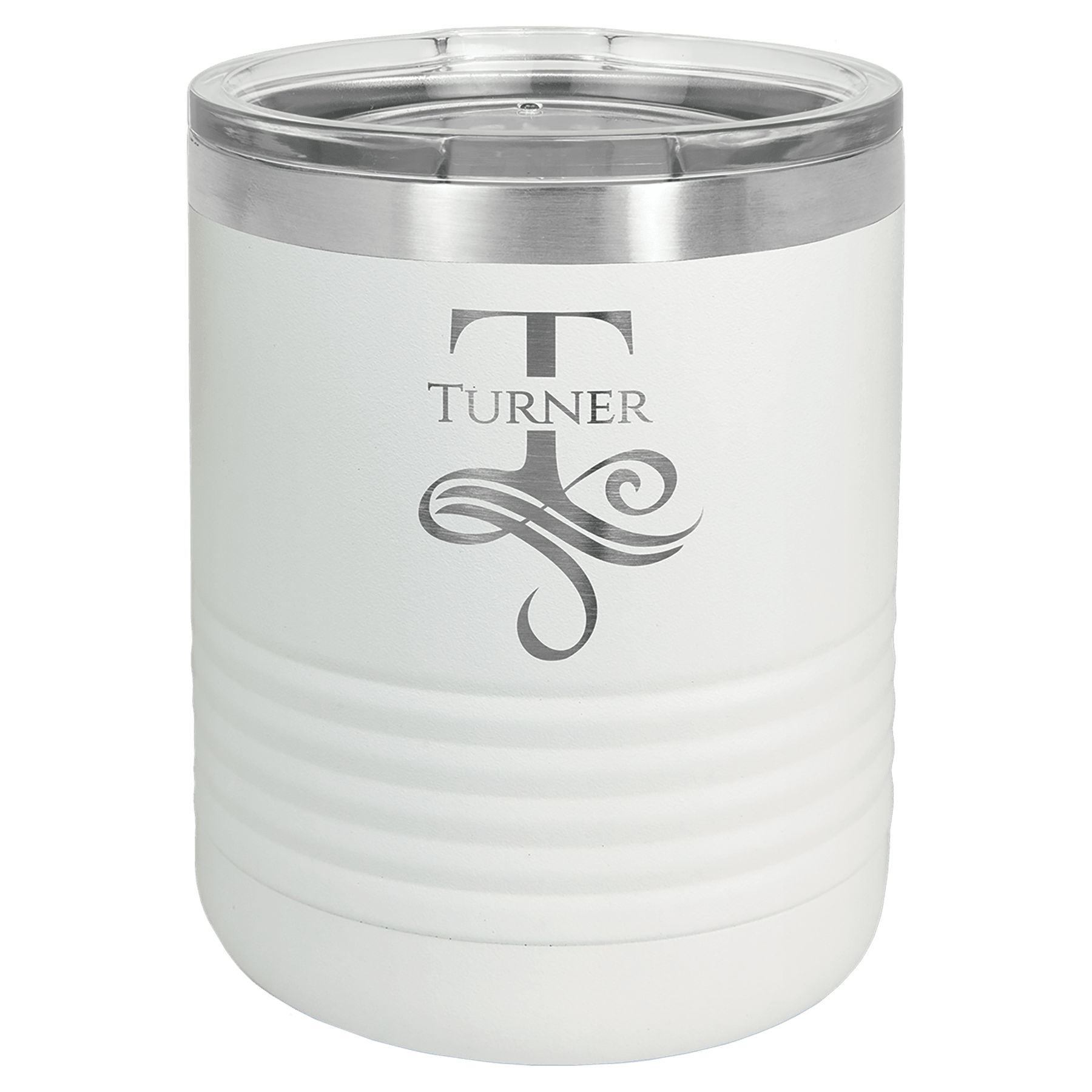 10 oz. Stainless Steel Vacuum Insulated Ringneck Tumbler with Clear Lid (18 Different Colors)