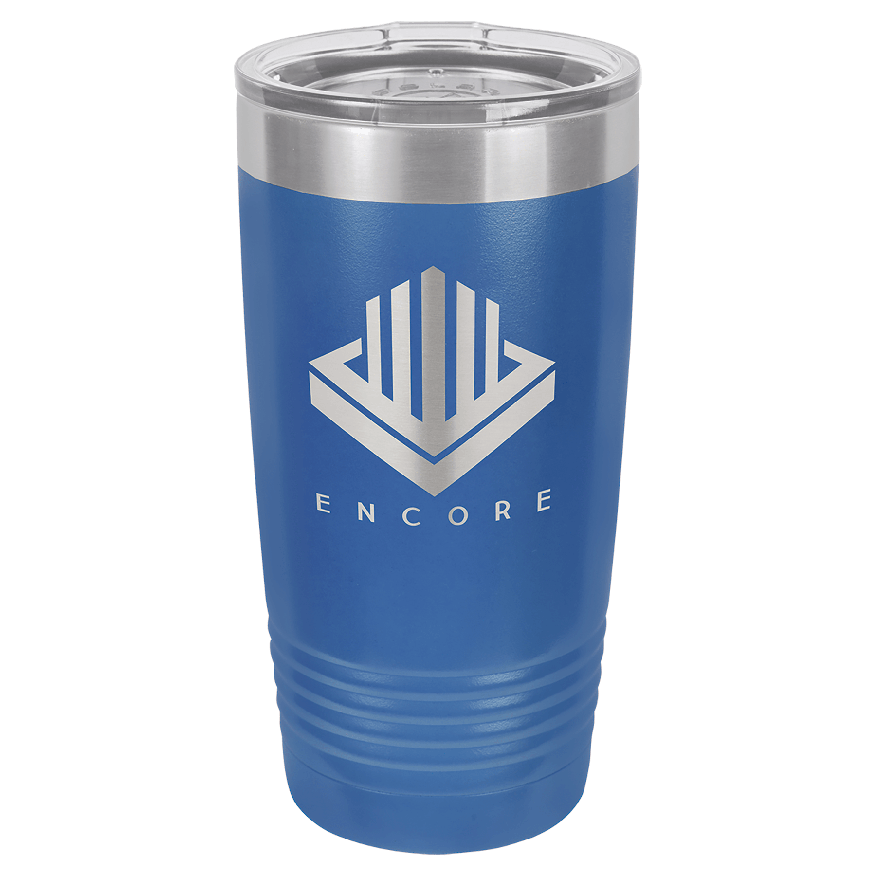 20 oz. Stainless Steel Vacuum Insulated Ringneck Tumbler with Clear Lid (18 Different Colors)