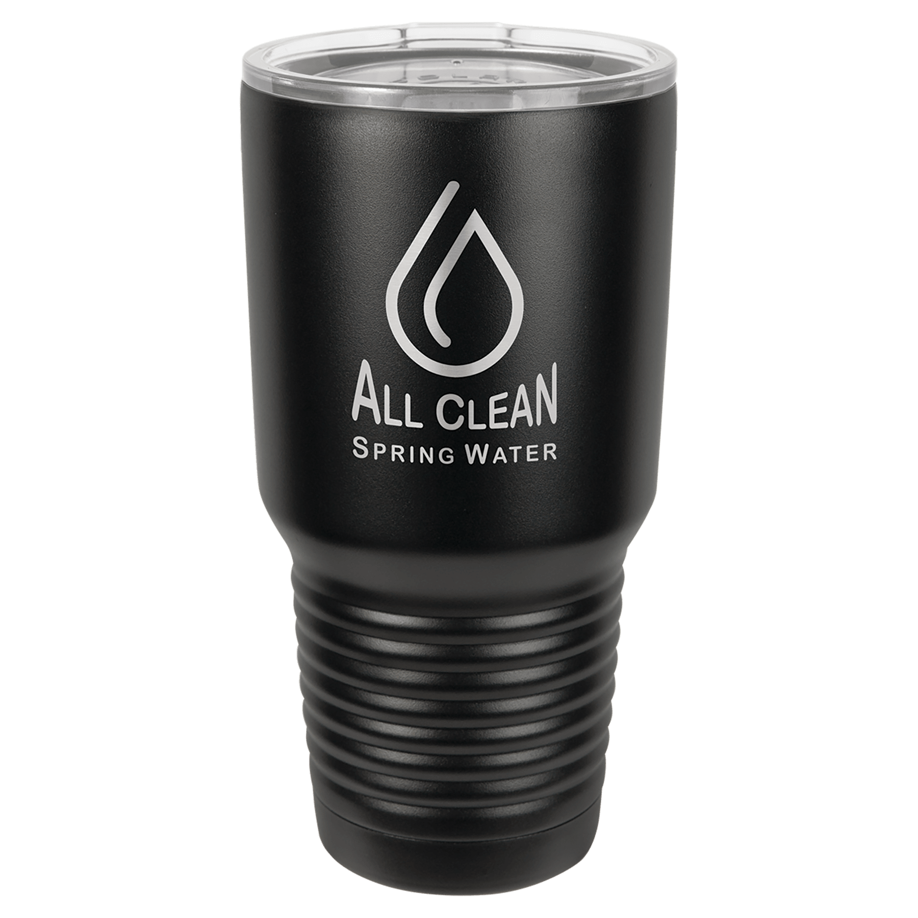 30 oz. Stainless Steel Vacuum Insulated Ringneck Tumbler with Clear Lid (18 Different Colors)