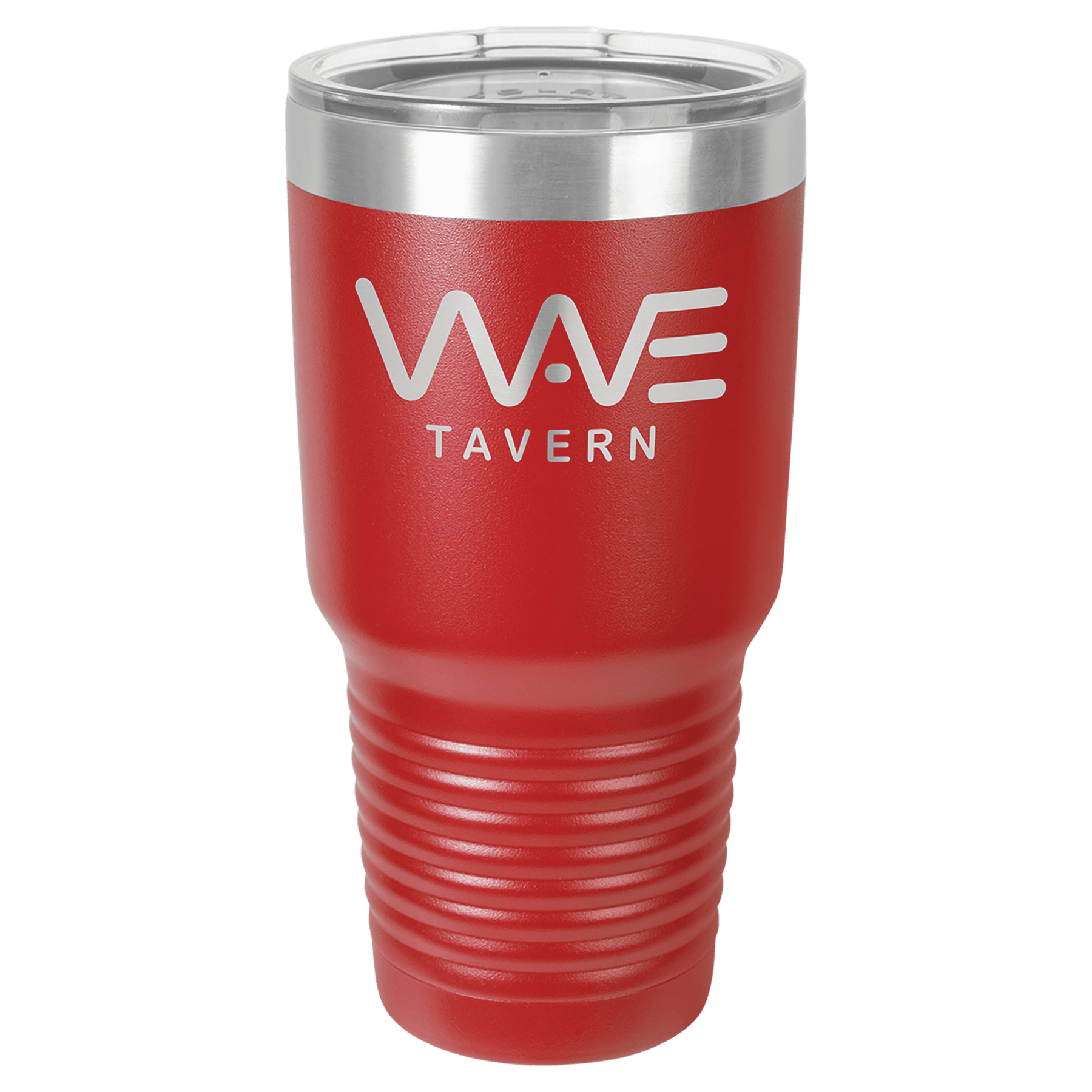 30 oz. Stainless Steel Vacuum Insulated Ringneck Tumbler with Clear Lid (18 Different Colors)