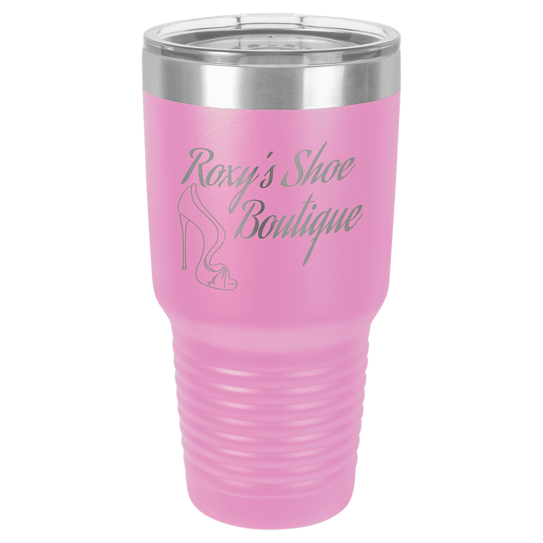 30 oz. Stainless Steel Vacuum Insulated Ringneck Tumbler with Clear Lid (18 Different Colors)