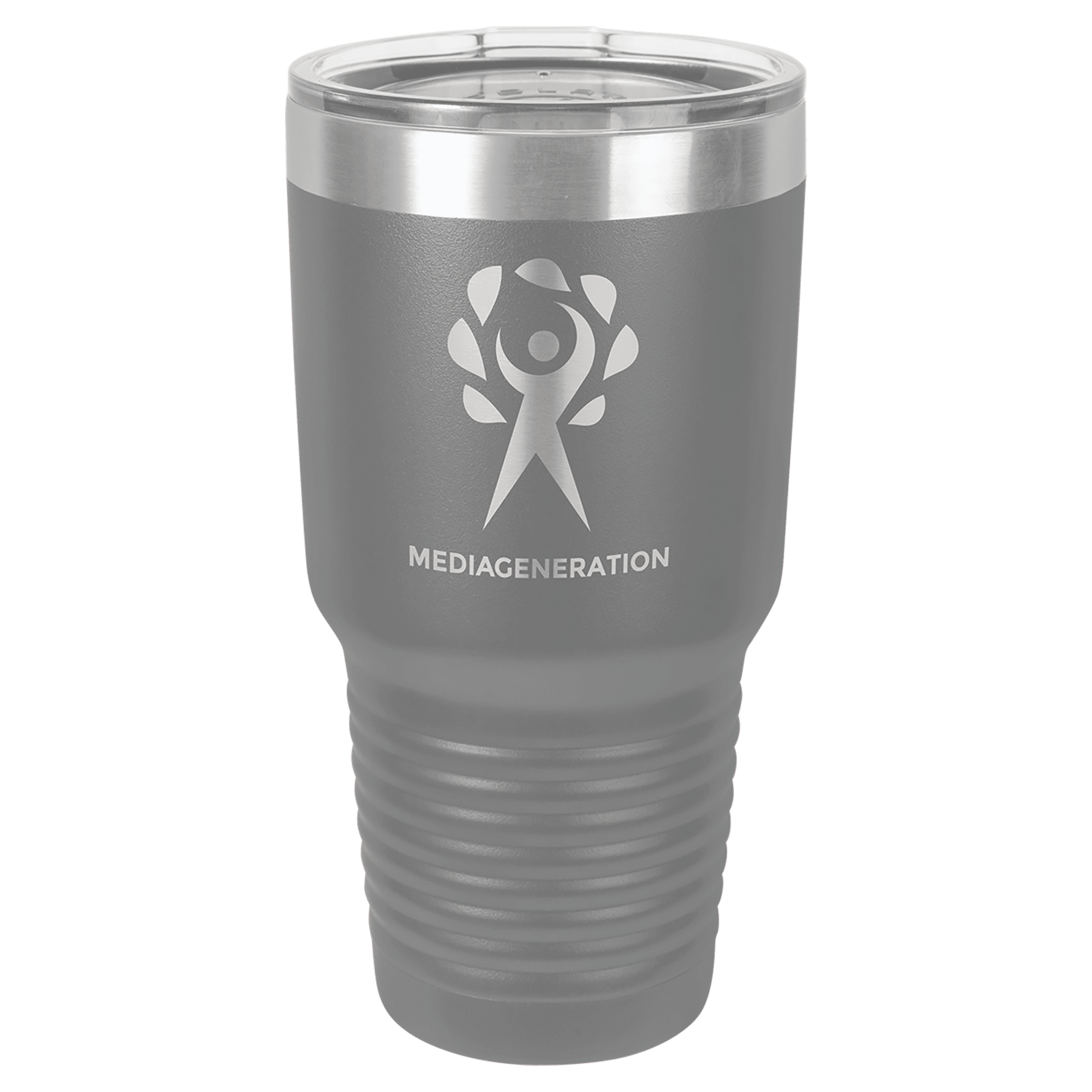 30 oz. Stainless Steel Vacuum Insulated Ringneck Tumbler with Clear Lid (18 Different Colors)