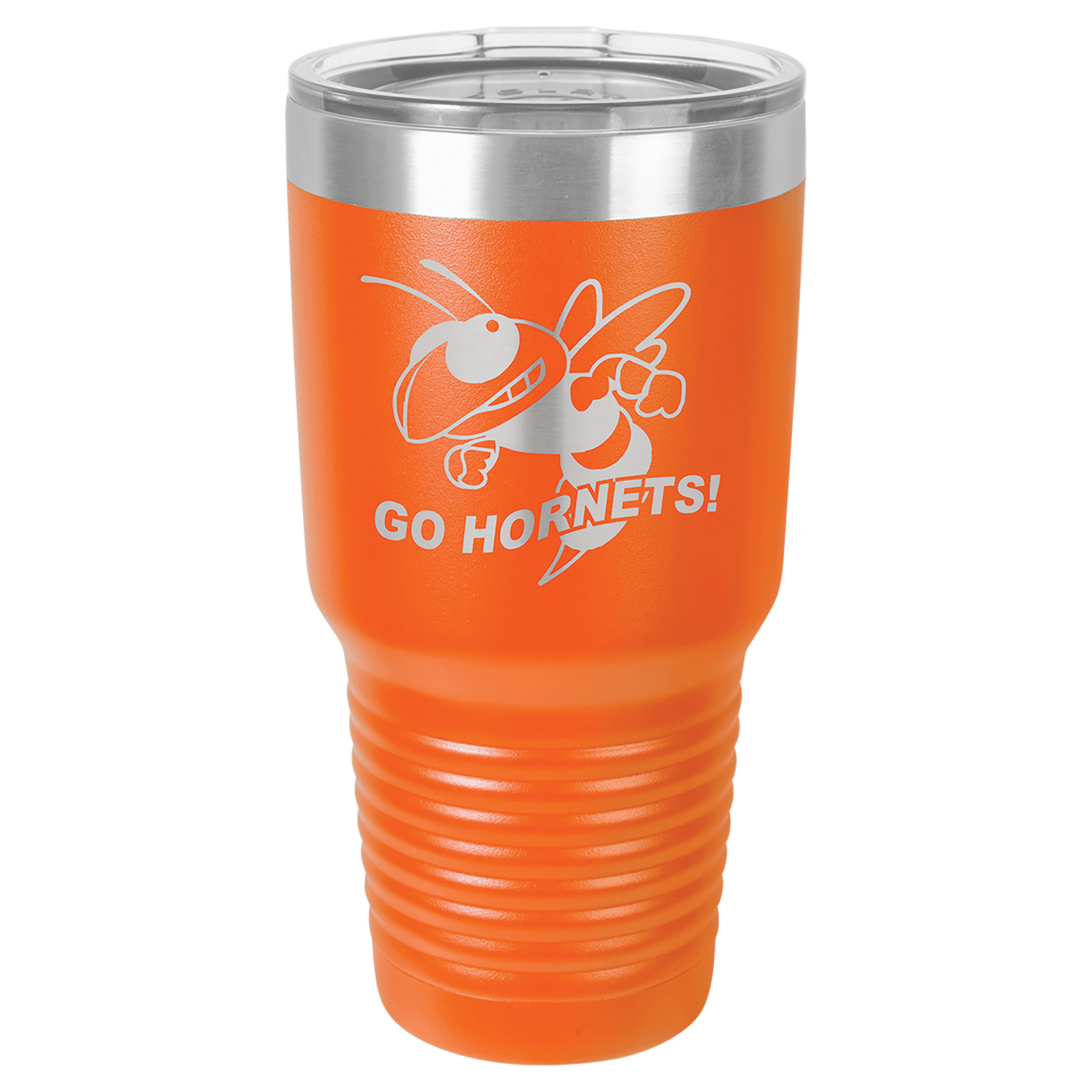 30 oz. Stainless Steel Vacuum Insulated Ringneck Tumbler with Clear Lid (18 Different Colors)