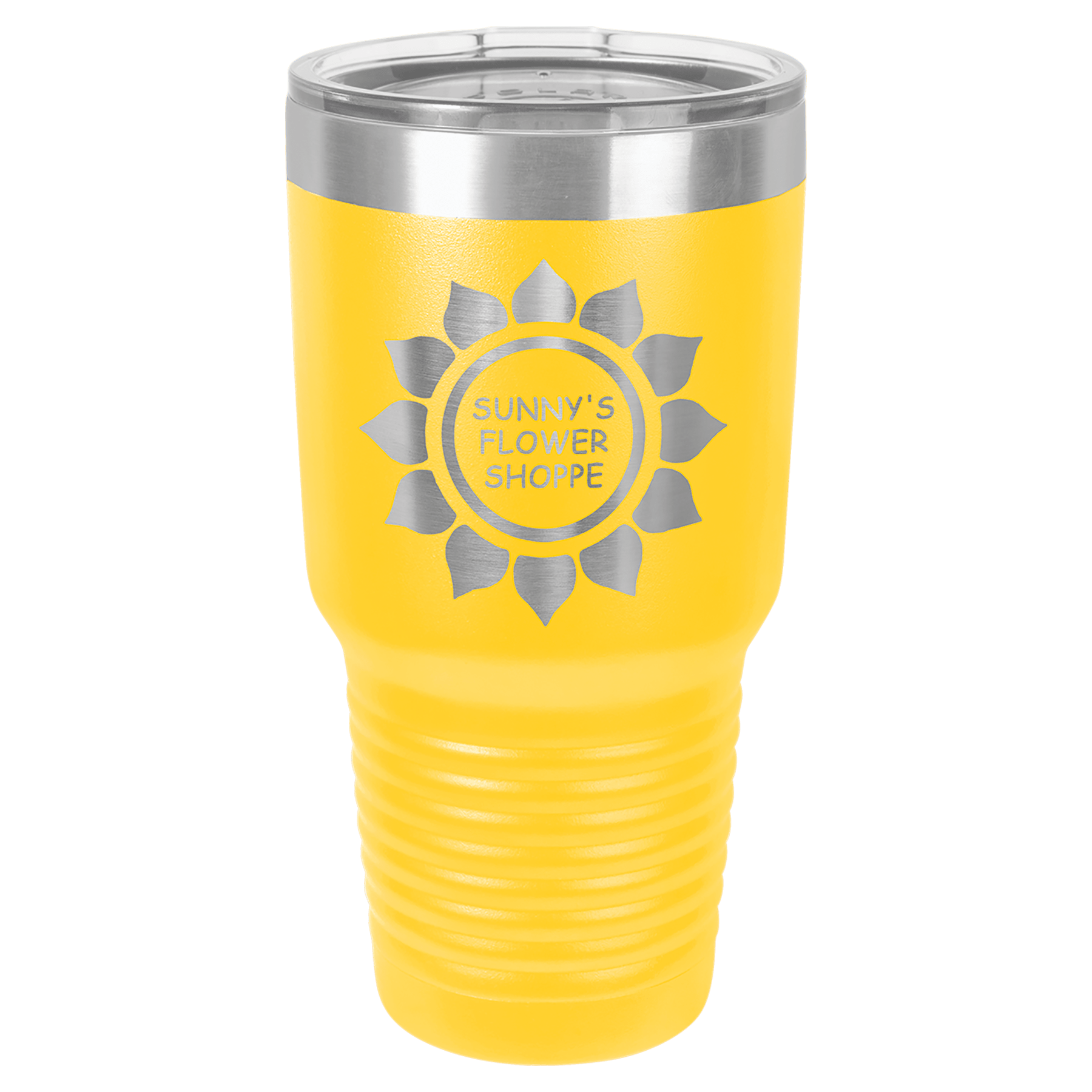 30 oz. Stainless Steel Vacuum Insulated Ringneck Tumbler with Clear Lid (18 Different Colors)