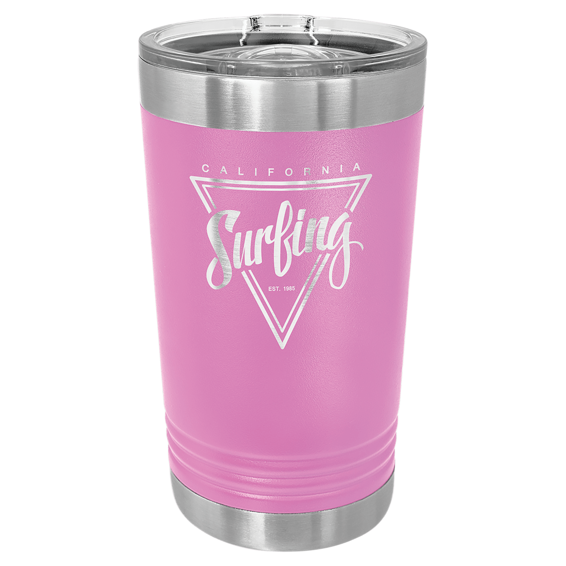 16 oz. Stainless Steel Pint with Slider Lid