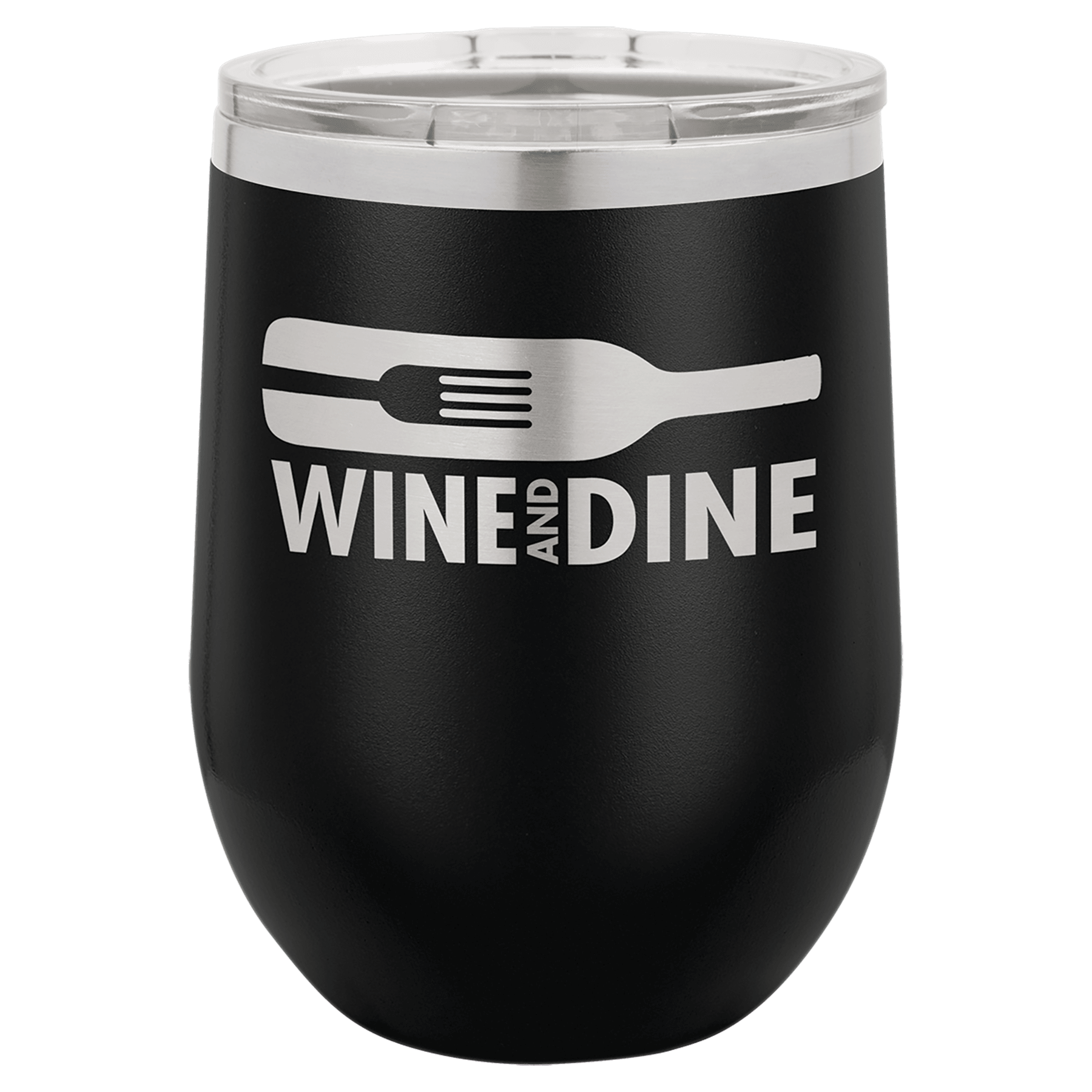 12 oz. Stainless Steel Vacuum Insulated Stemless Wine Tumbler with Lid