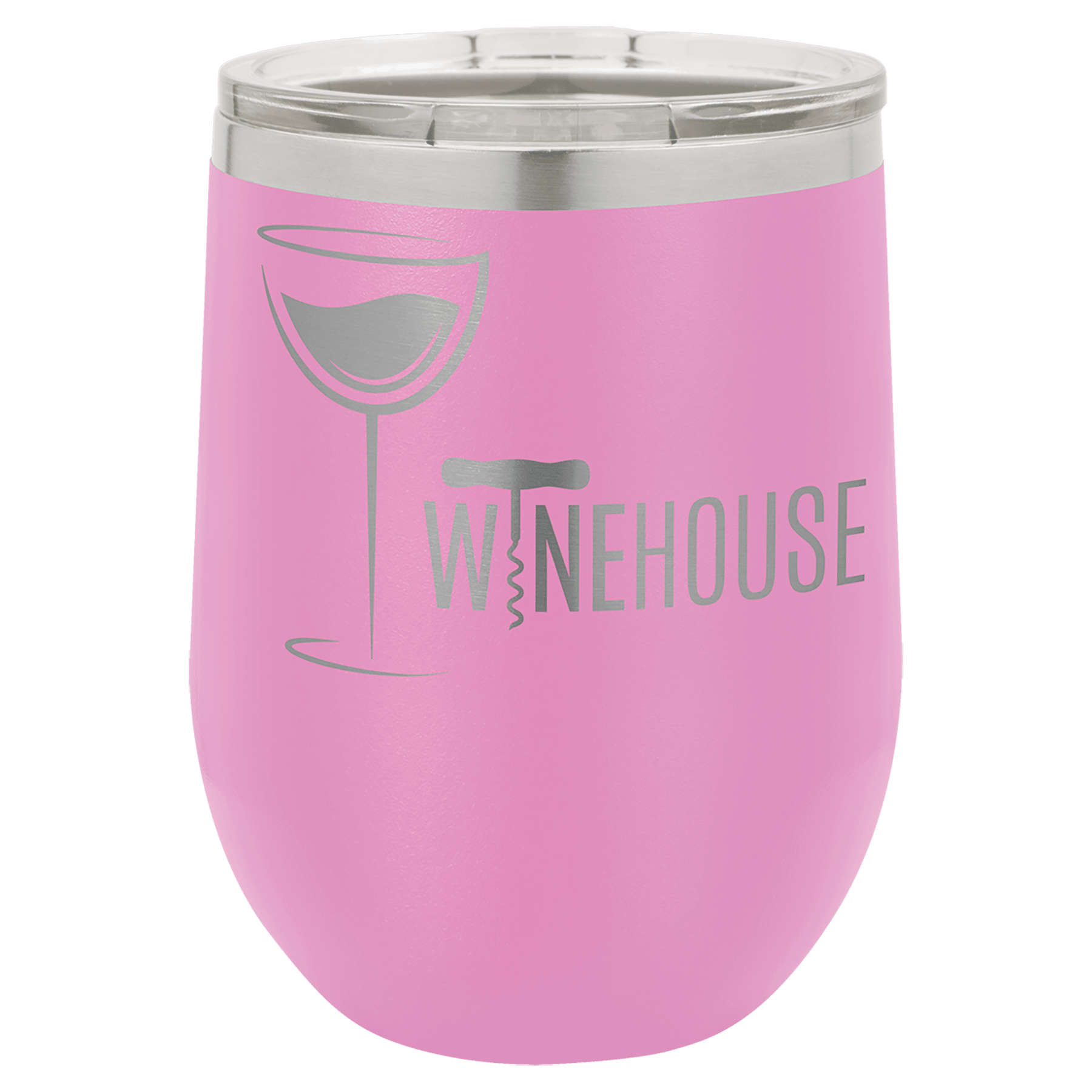 12 oz. Stainless Steel Vacuum Insulated Stemless Wine Tumbler with Lid (18 Different Colors)