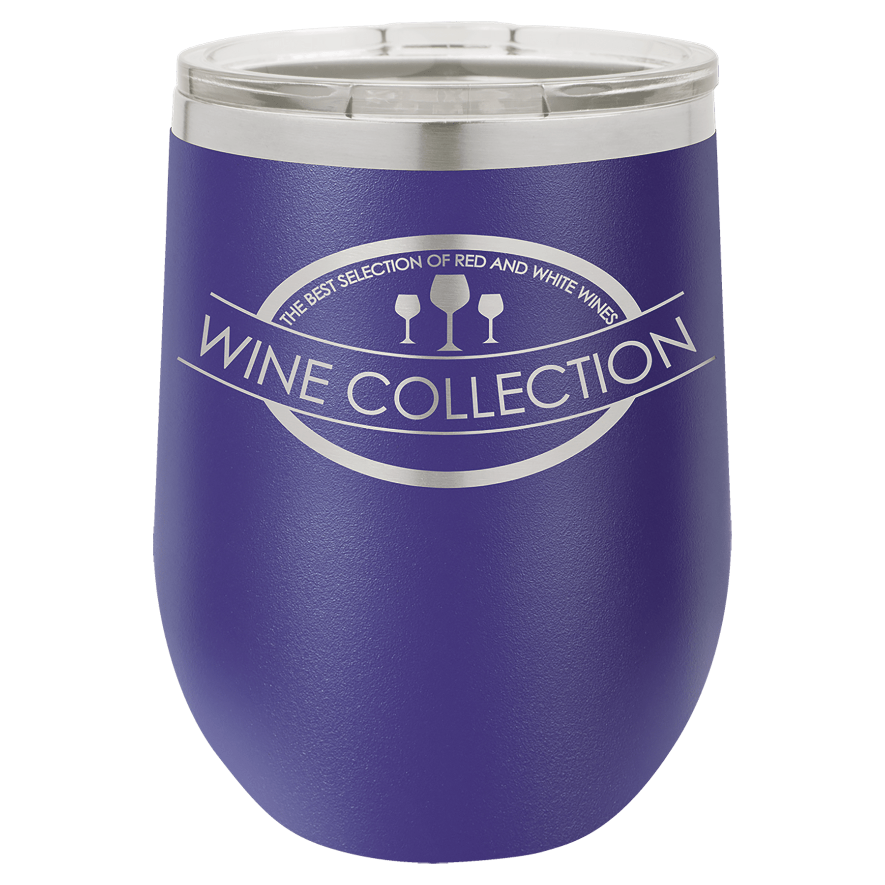 12 oz. Stainless Steel Vacuum Insulated Stemless Wine Tumbler with Lid (18 Different Colors)