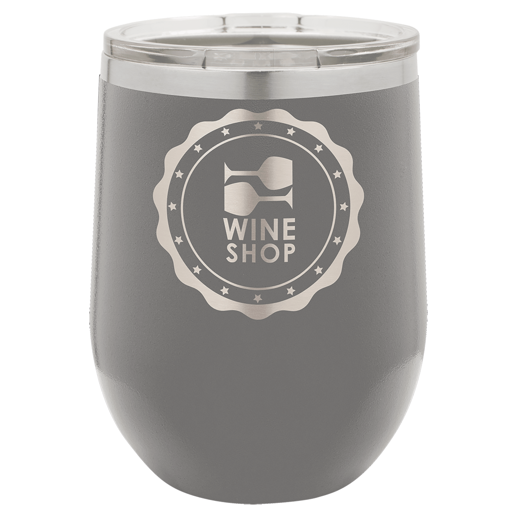 12 oz. Stainless Steel Vacuum Insulated Stemless Wine Tumbler with Lid (18 Different Colors)