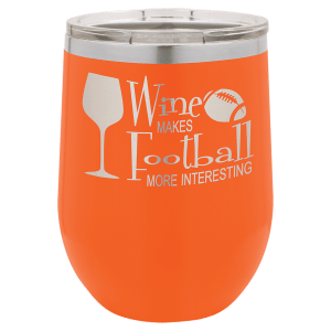 12 oz. Stainless Steel Vacuum Insulated Stemless Wine Tumbler with Lid (18 Different Colors)