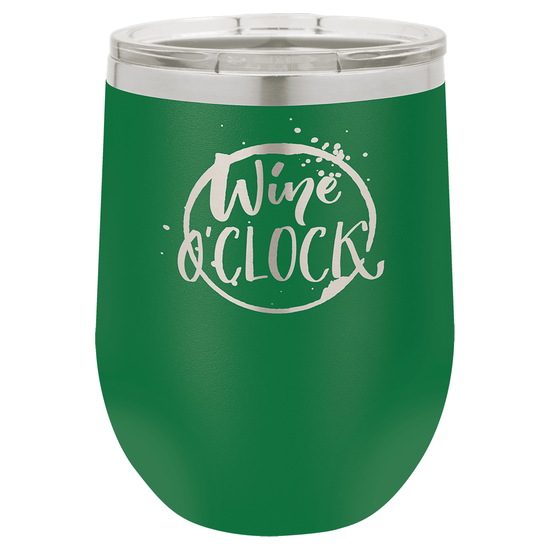 12 oz. Stainless Steel Vacuum Insulated Stemless Wine Tumbler with Lid (18 Different Colors)