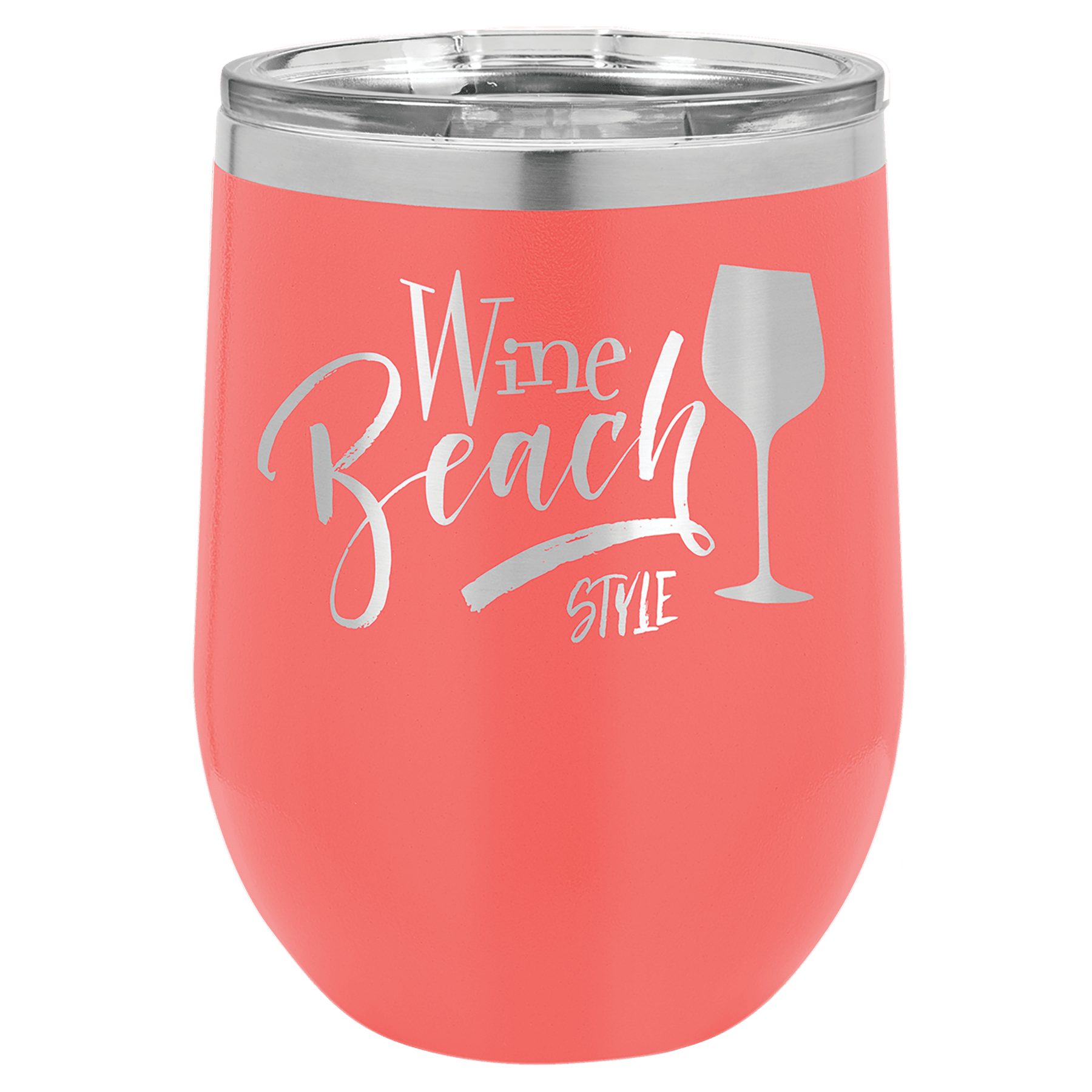 12 oz. Stainless Steel Vacuum Insulated Stemless Wine Tumbler with Lid (18 Different Colors)