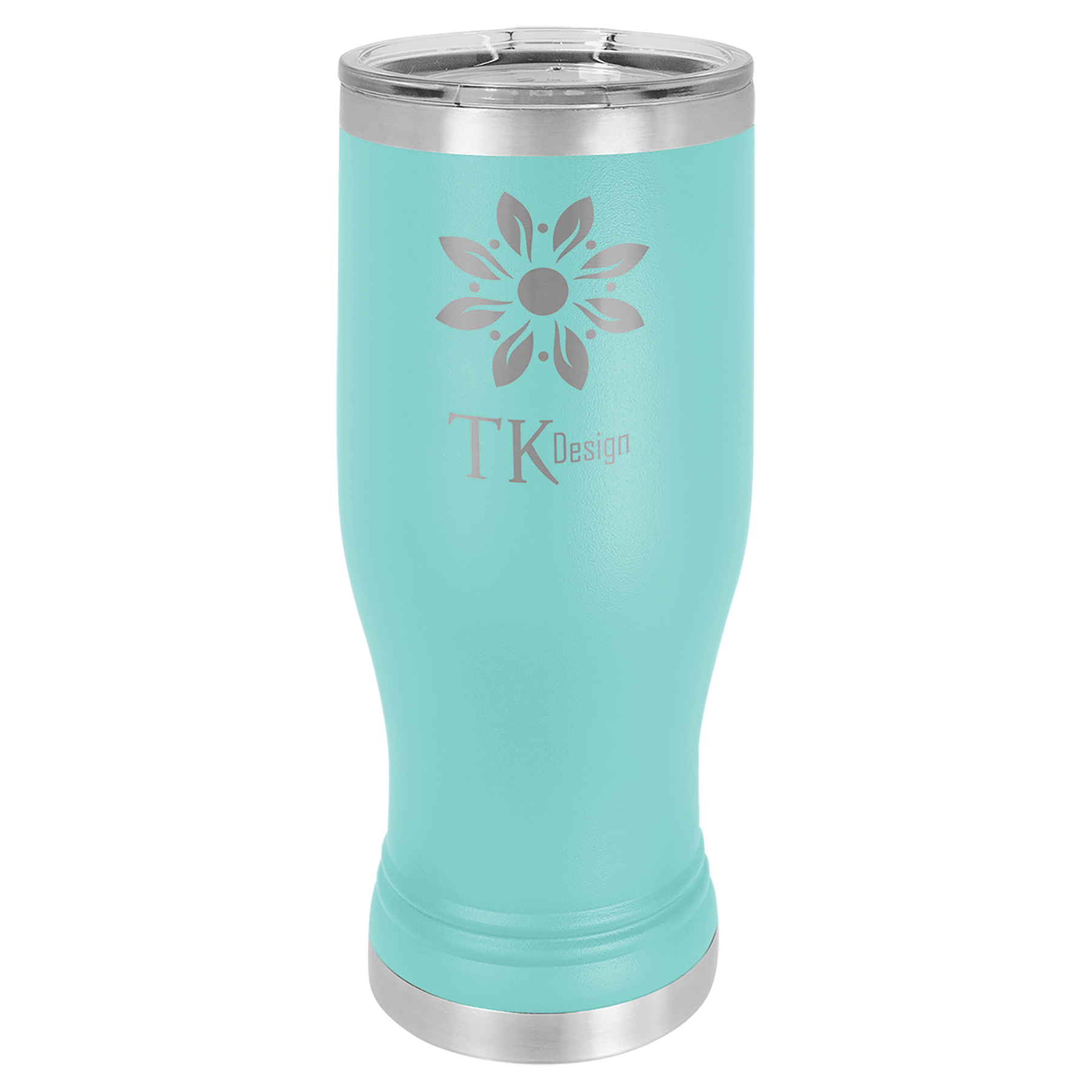 20 oz Stainless Steel Pilsner with Clear Lid (18 Different Colors)