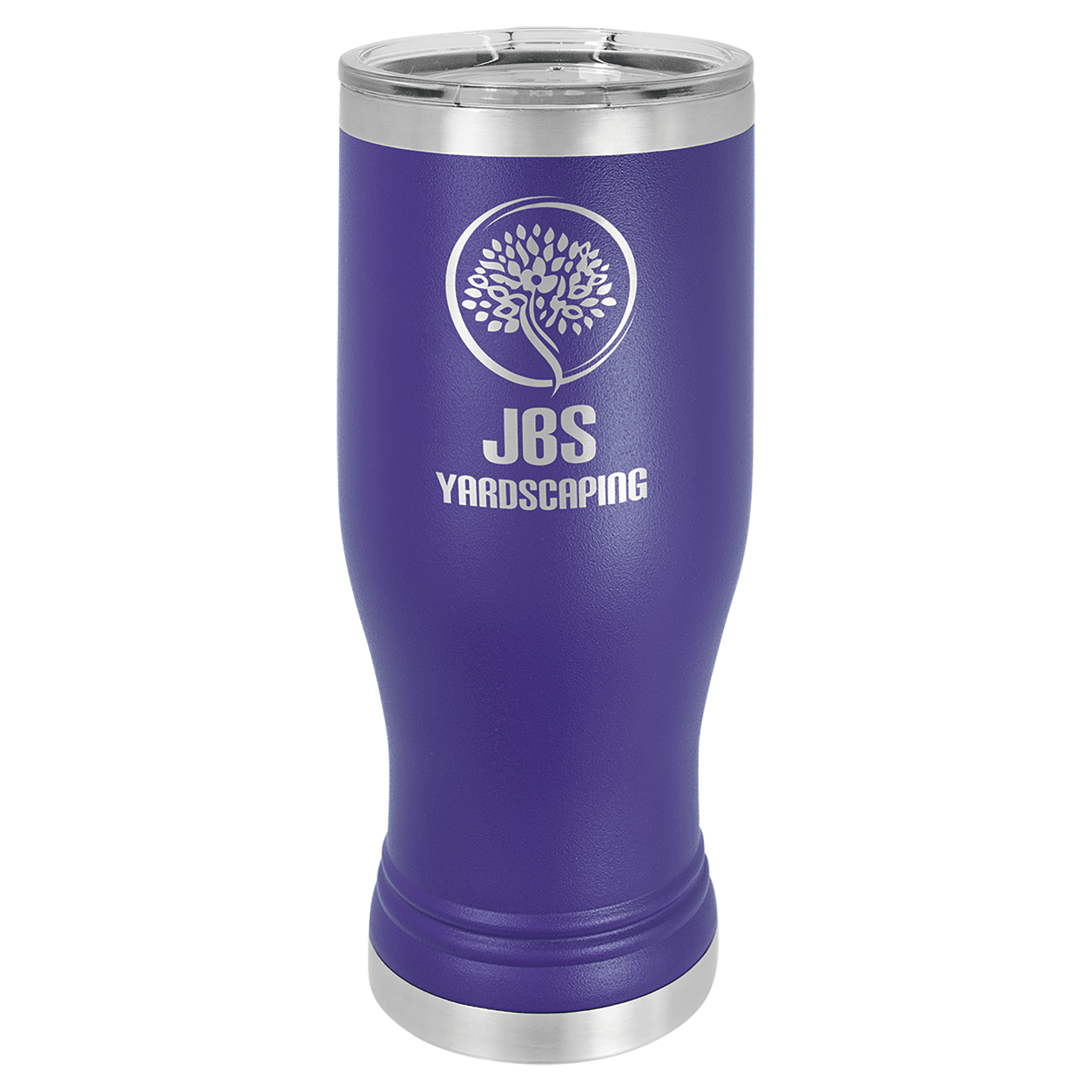 20 oz Stainless Steel Pilsner with Clear Lid (18 Different Colors)