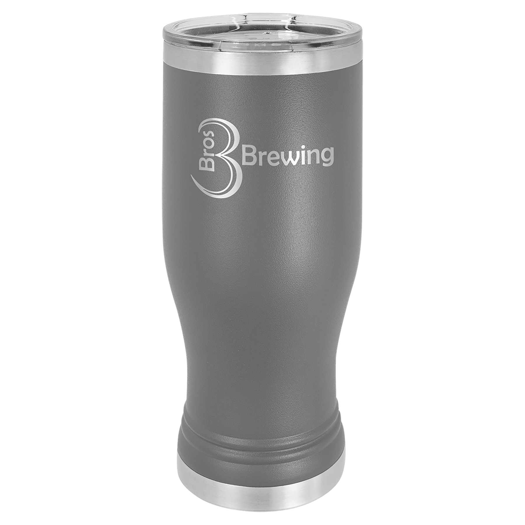 20 oz Stainless Steel Pilsner with Clear Lid (18 Different Colors)