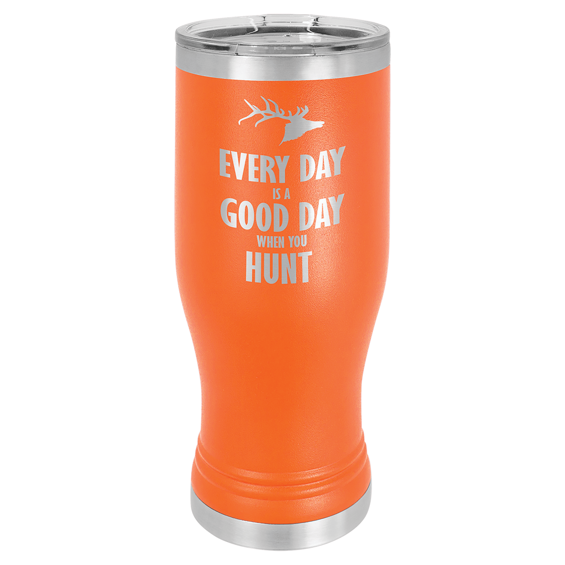 20 oz Stainless Steel Pilsner with Clear Lid (18 Different Colors)