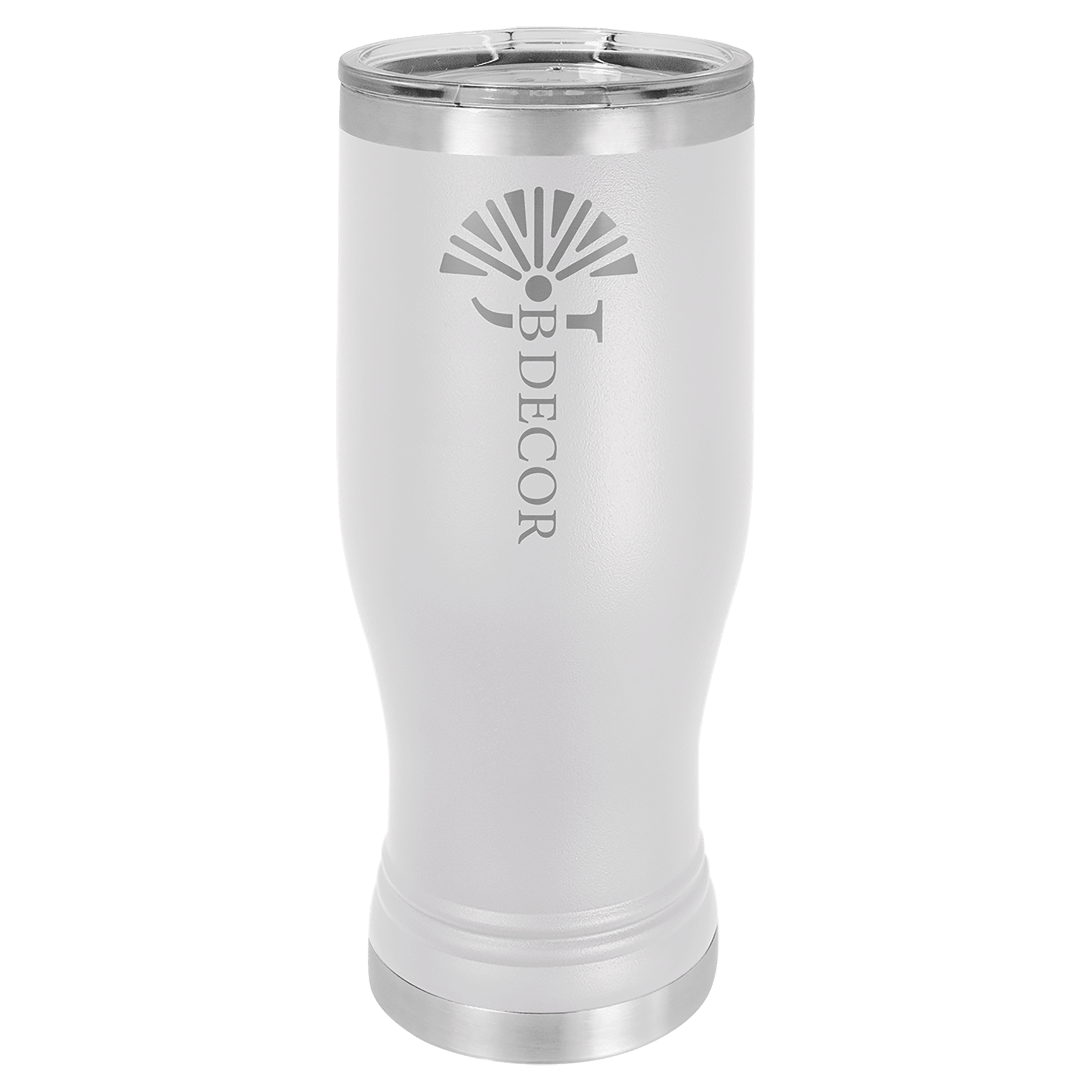 20 oz Stainless Steel Pilsner with Clear Lid (18 Different Colors)